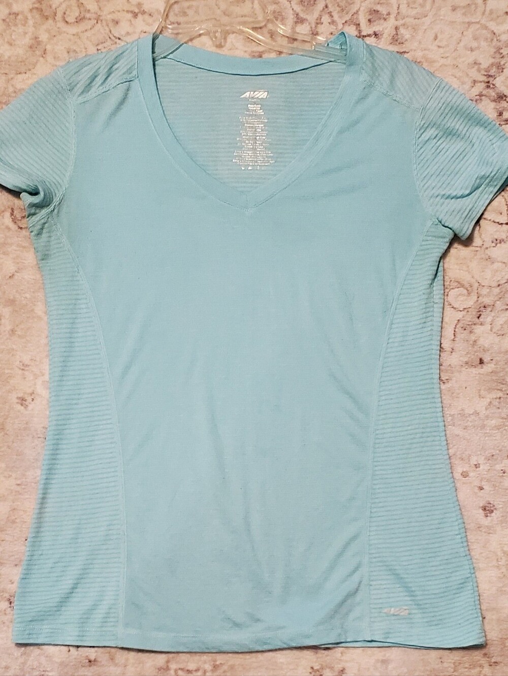 Avia Active V-Neck Tee Women's M Aqua